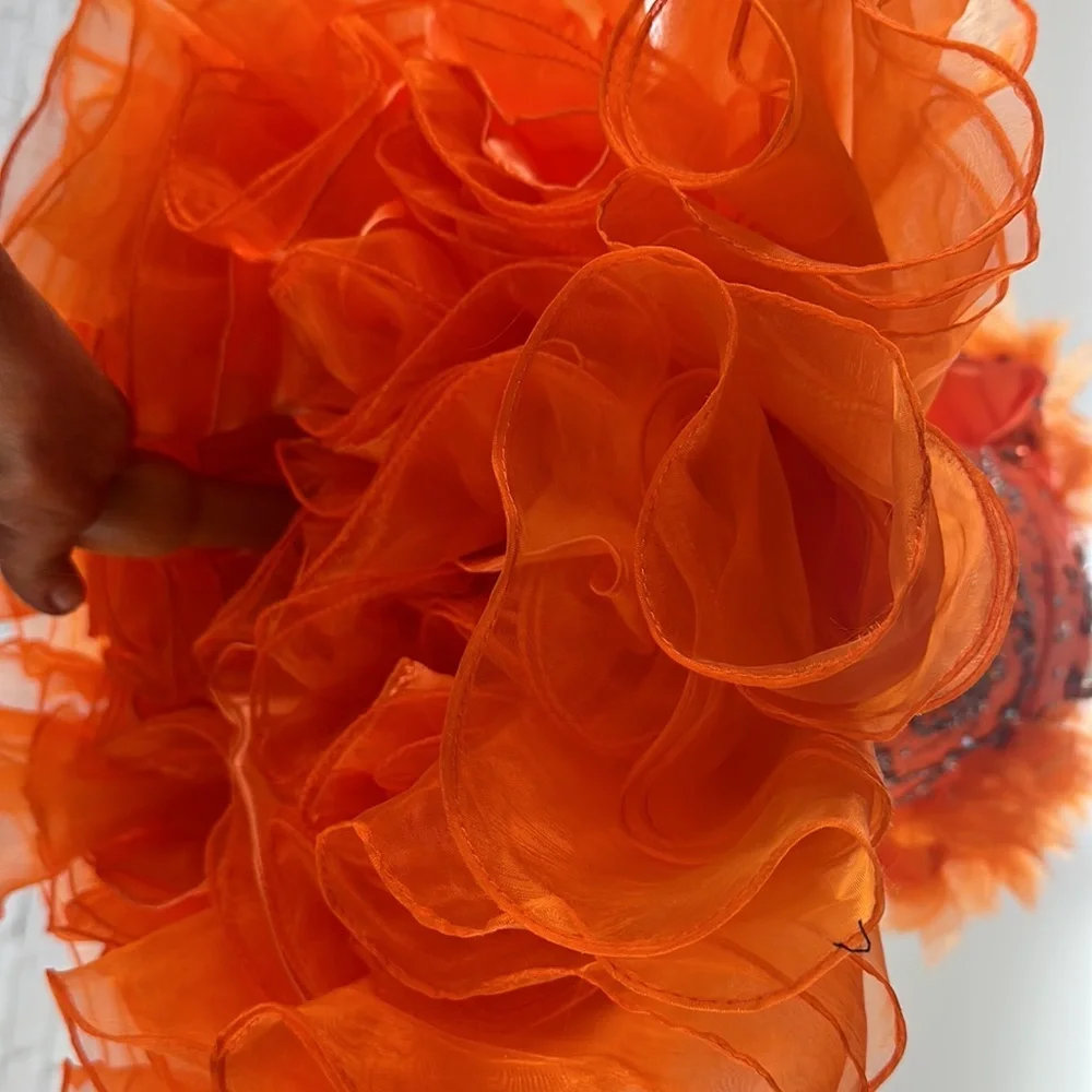 Tiffany sample‎ cupcake dress orange 3 pc